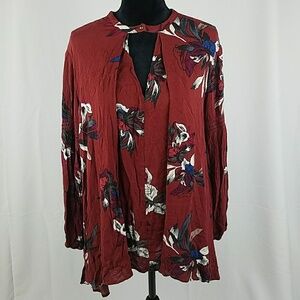 Free People women XS burgundy tree orchid swing